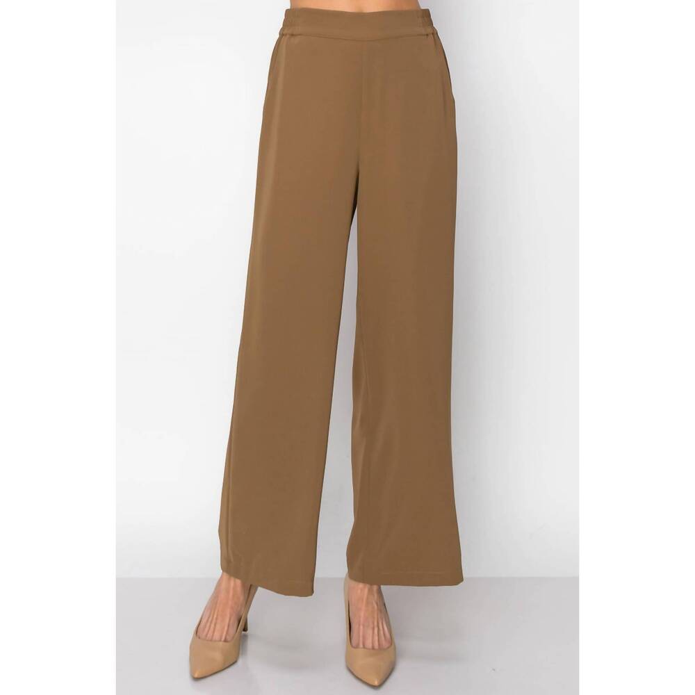 NEW JOH wynn woven pants in caramel
